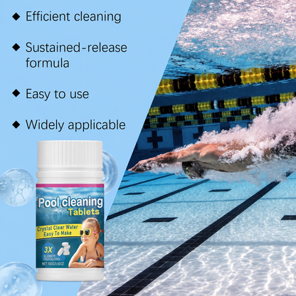 Pool Cleaning Tablets for Crystal Clear Water